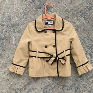Janie and Jack trench coat tan NWOT